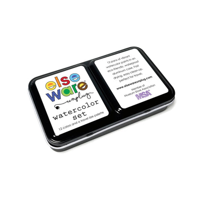 Watercolor Set - Travel-Friendly Metal Palette - 12 Colors
