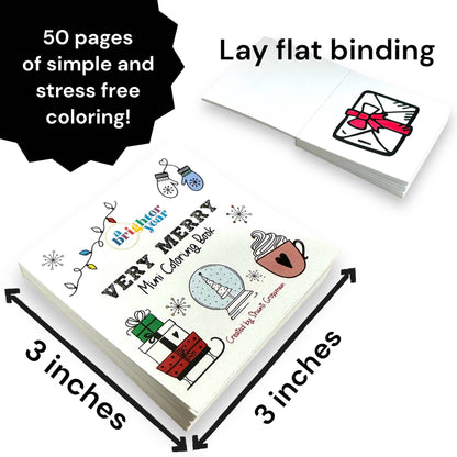 Very Merry Mini Coloring Book for Adult -Christmas 2025 Gift