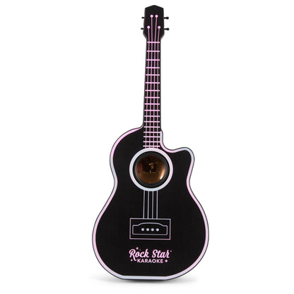 Rock Star Guitar & Microphone Karaoke Set-Black
