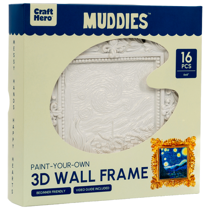 Muddies™ 3D Wall Frame Painting Kit — Starry Night