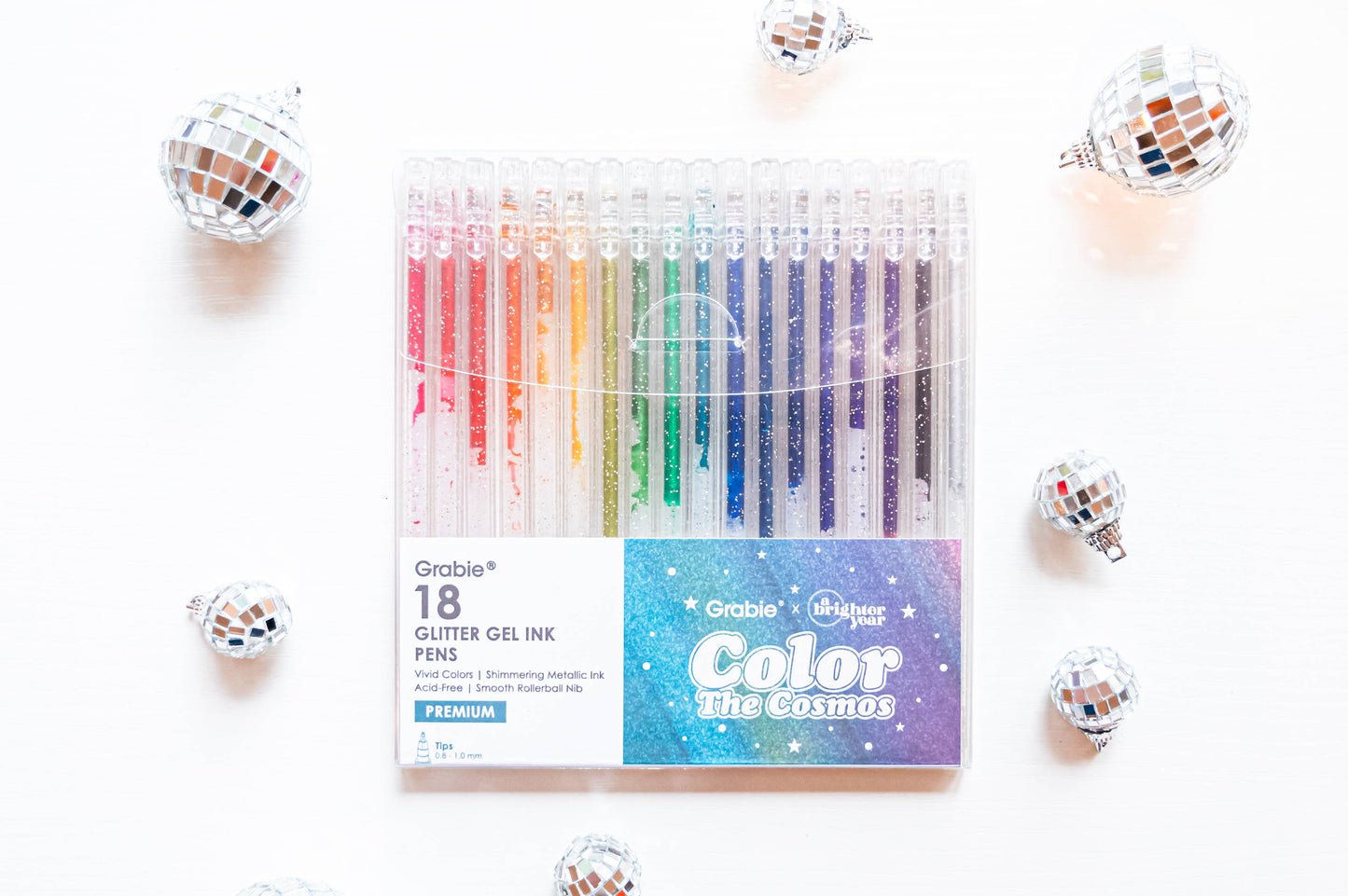 Grabie x A Brighter Year — Color The Cosmos Glitter Gel Pens