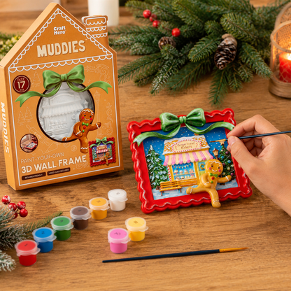 Christmas 3D Paint Kit | Gingerbread House | DIY