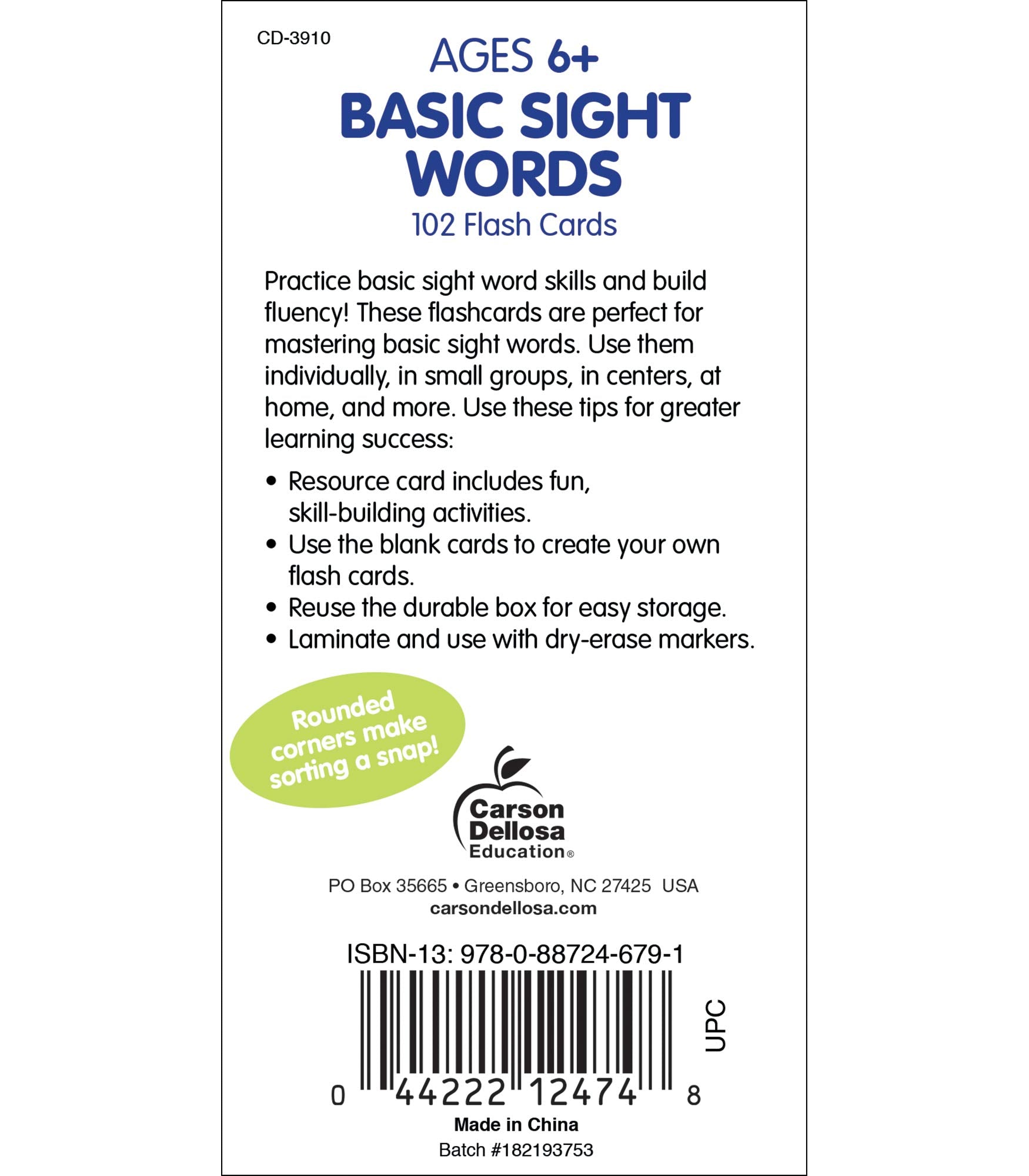 Basic Sight Words