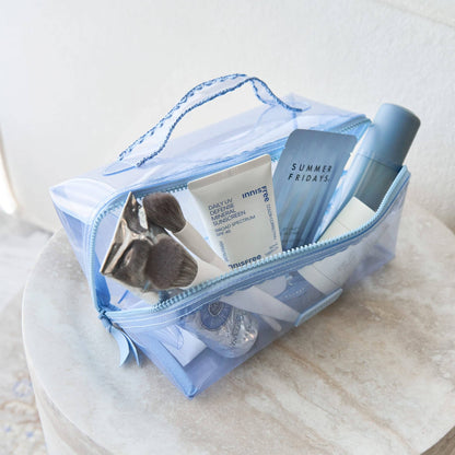 Jelly Cosmetic Bag – Waterproof Lay-Flat Makeup Bag