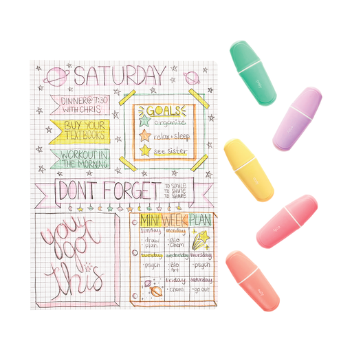 Le Bonbon Patisserie: Pastel Highlighters (Set of 5)