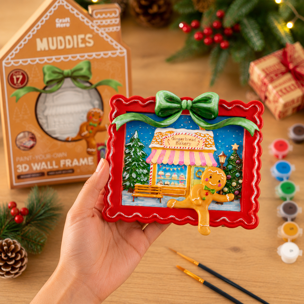 Christmas 3D Paint Kit | Gingerbread House | DIY
