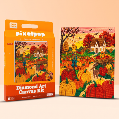 Fall Diamond Art Kit | Pumpkin Patch | DIY