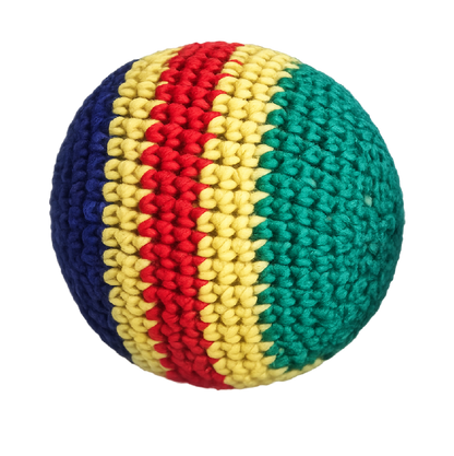 Extreme Retro Hand-Knitted Kick Pouch Footbag - 12/Display