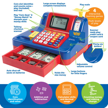 Pretend & Play® Calculator Cash Register