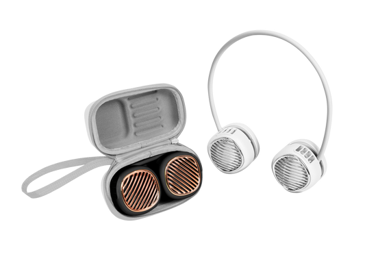 Neck Fan & Carrying Case-White
