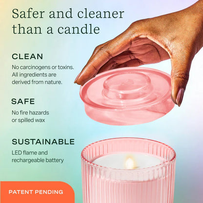 Flameless Candle Diffuser - Pink