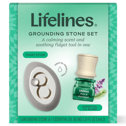 Grounding Stone & Oil Set - Pine & Patchouli
