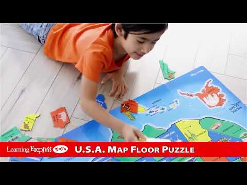 USA Map 51 Pc Floor Puzzl
