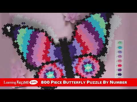 Puzzle by Number Butterfl