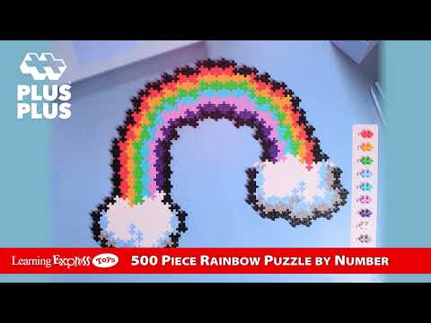 Puzzle by Number Rainbow