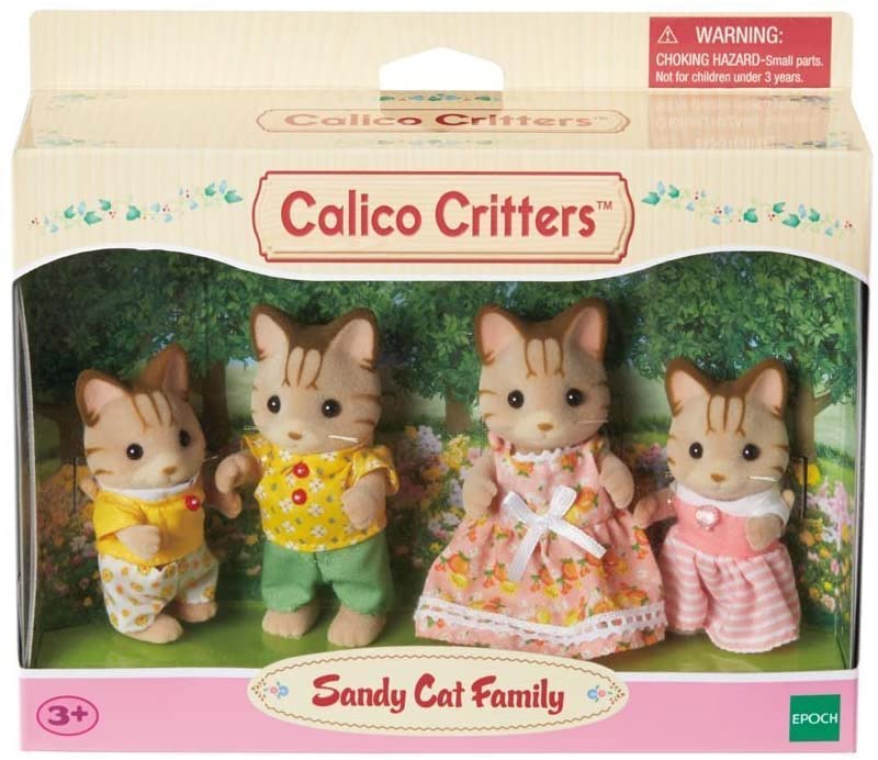 Calico Critters Sandy Striped Cat Family