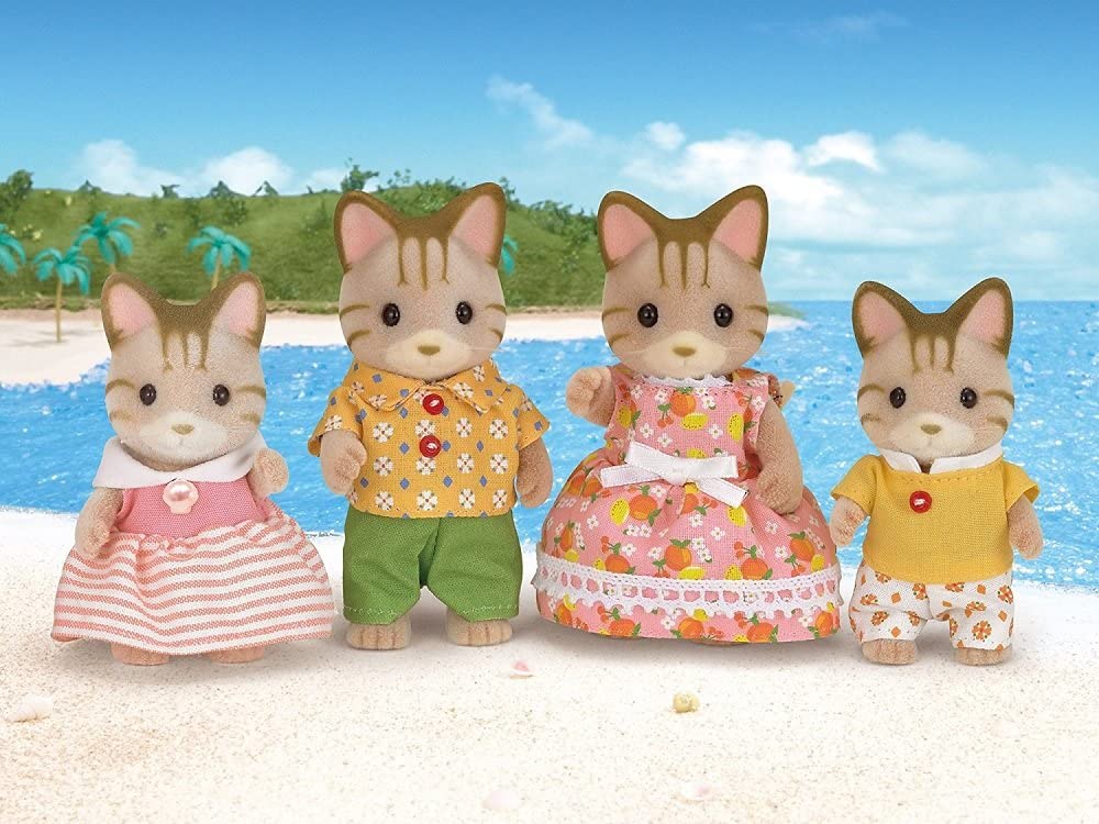 Calico Critters Sandy Striped Cat Family