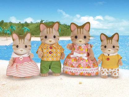 Calico Critters Sandy Striped Cat Family