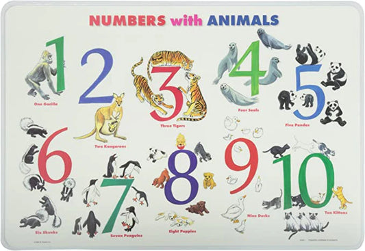 Numbers/Animals Placemat