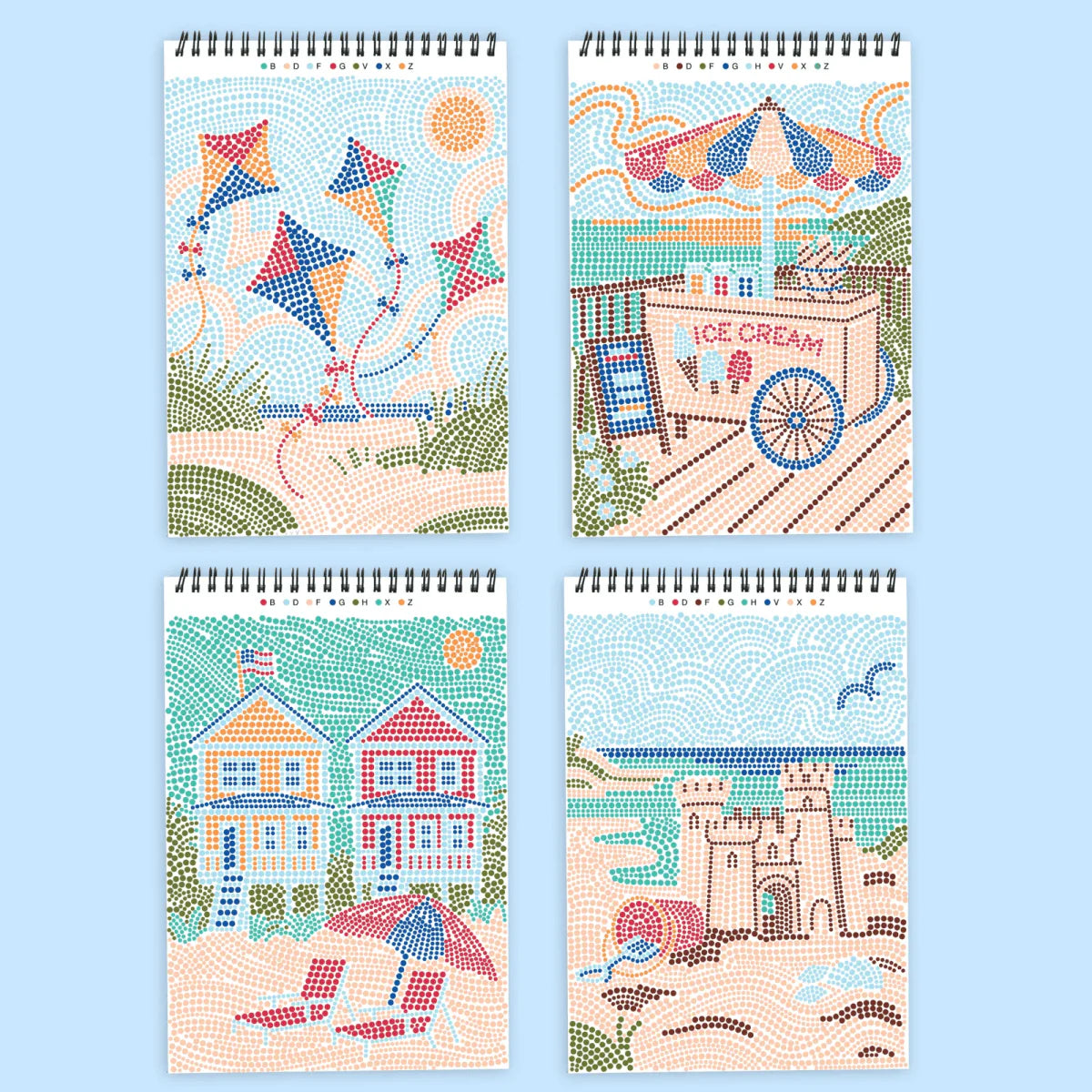 FlowArt Dot-By-Letter, Day at the
Beach