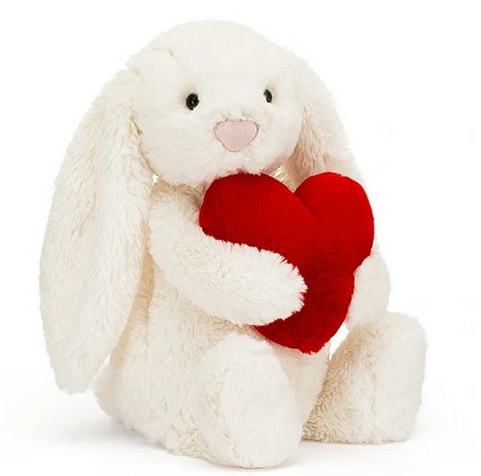 Bashful Red Heart Bunny S