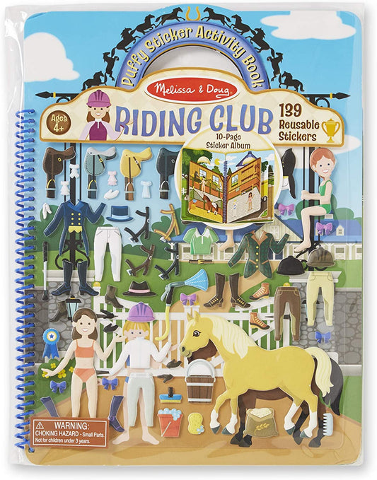 Riding Club Puffy Sticker