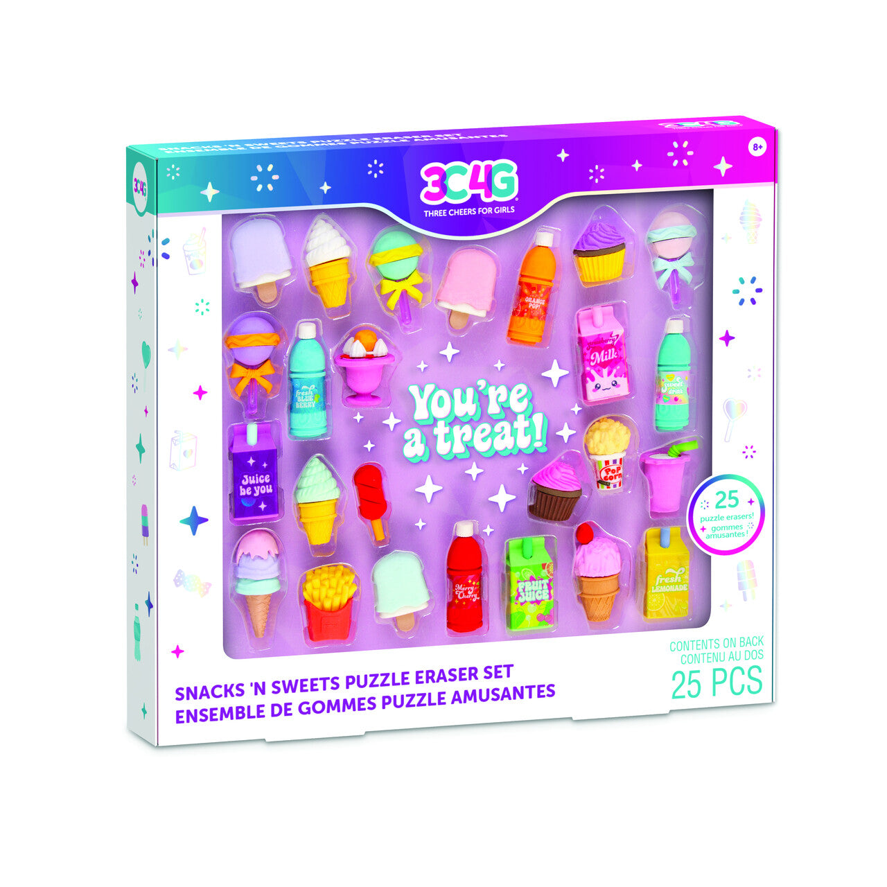 Snacks Sweets Eraser Set