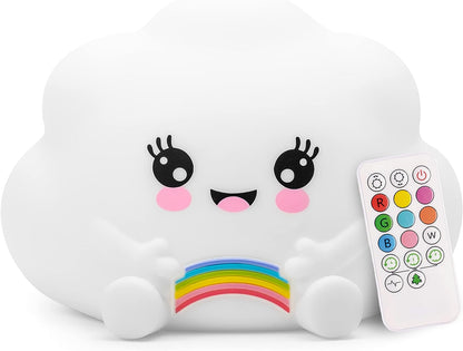 Lumipets® Kawaii Cloud with Remote - Children's Nursery Touch Night Light