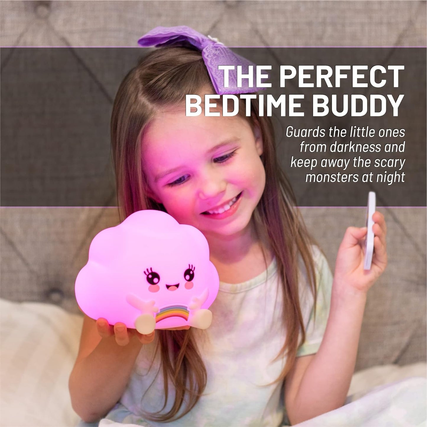 Lumipets® Kawaii Cloud with Remote - Children's Nursery Touch Night Light