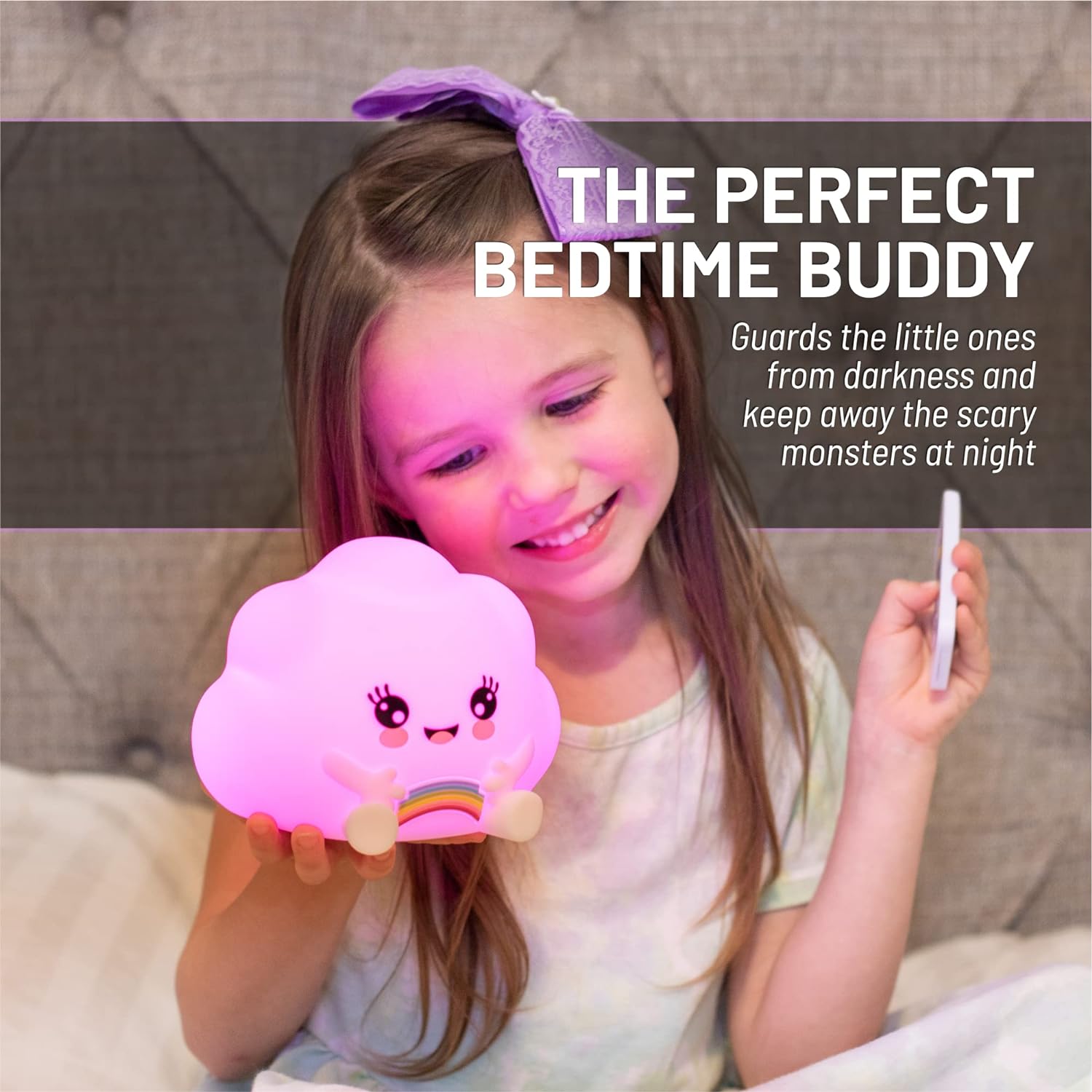 Lumipets® Kawaii Cloud with Remote - Children's Nursery Touch Night Light