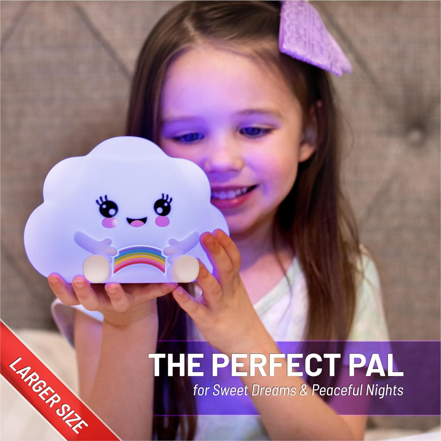 Lumipets® Kawaii Cloud with Remote - Children's Nursery Touch Night Light