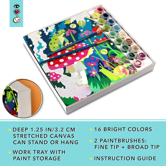 Paint Number Mushroom for