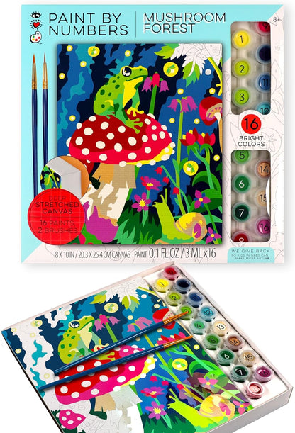 Paint Number Mushroom for