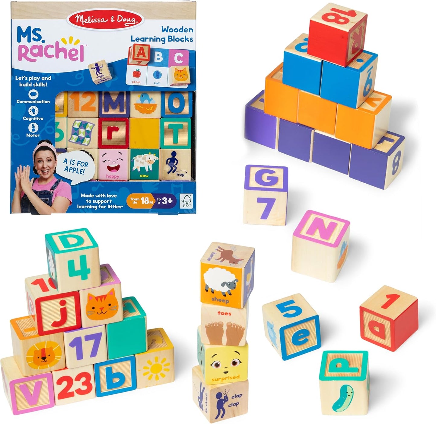 Ms Rachel Wooden Blocks