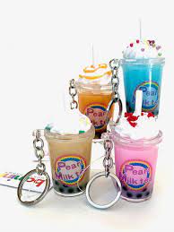 Boba Milk Tea Key Charm