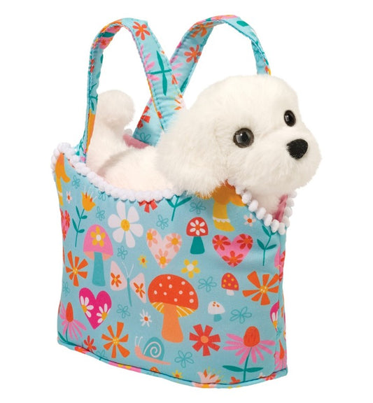 Retro Sassy Sak with Bichon