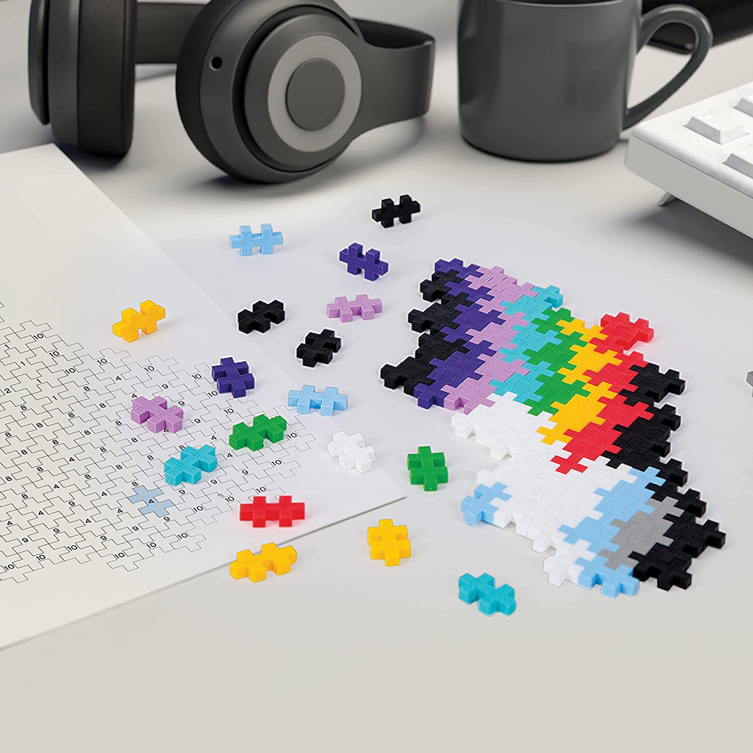 Puzzle by Number Rainbow