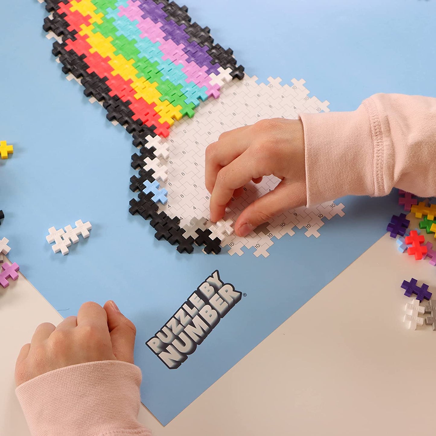 Puzzle by Number Rainbow