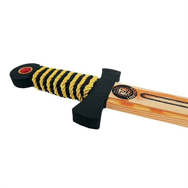 Woody Lion Sword Blk Gld