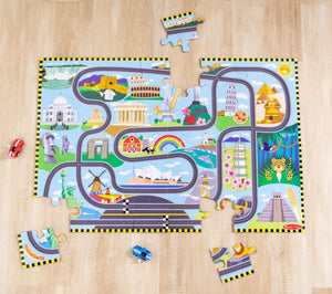 Race Track Floor Puzzle
