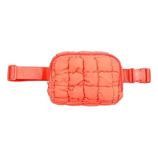 Crossbody Puffer Melon