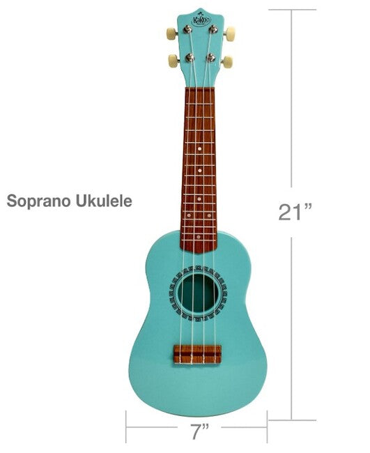 Kakoo Ukuleles Seafoam Gr