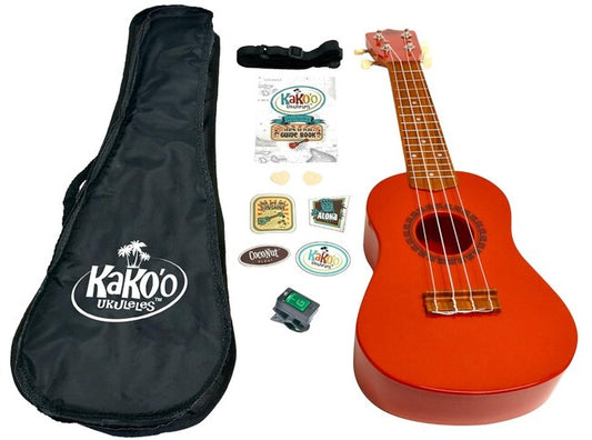 Kakoo Ukuleles Sunset Red